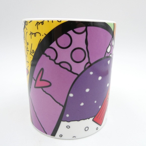 Romero Britto for Coca-Cola Large Mug 2014 Bottles Hearts Love - Picture 3 of 12